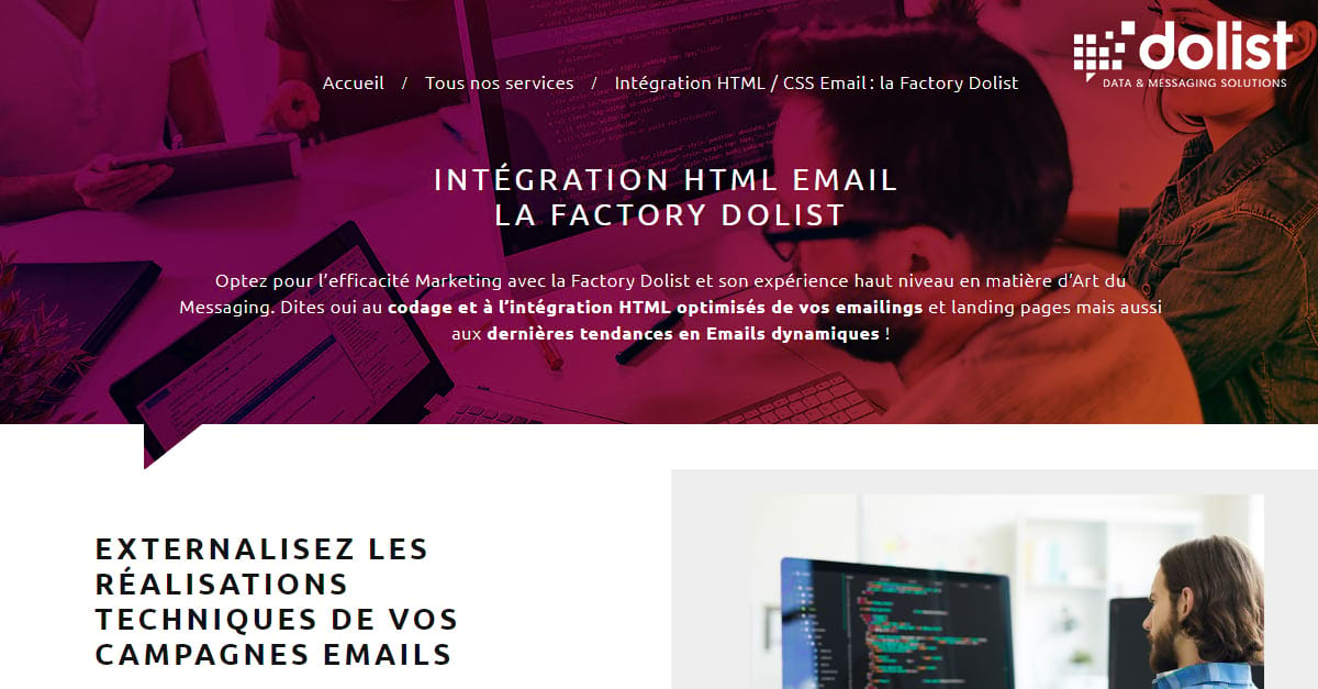 Codage HTML / CSS d'Emails & Intégration Email  Dolist